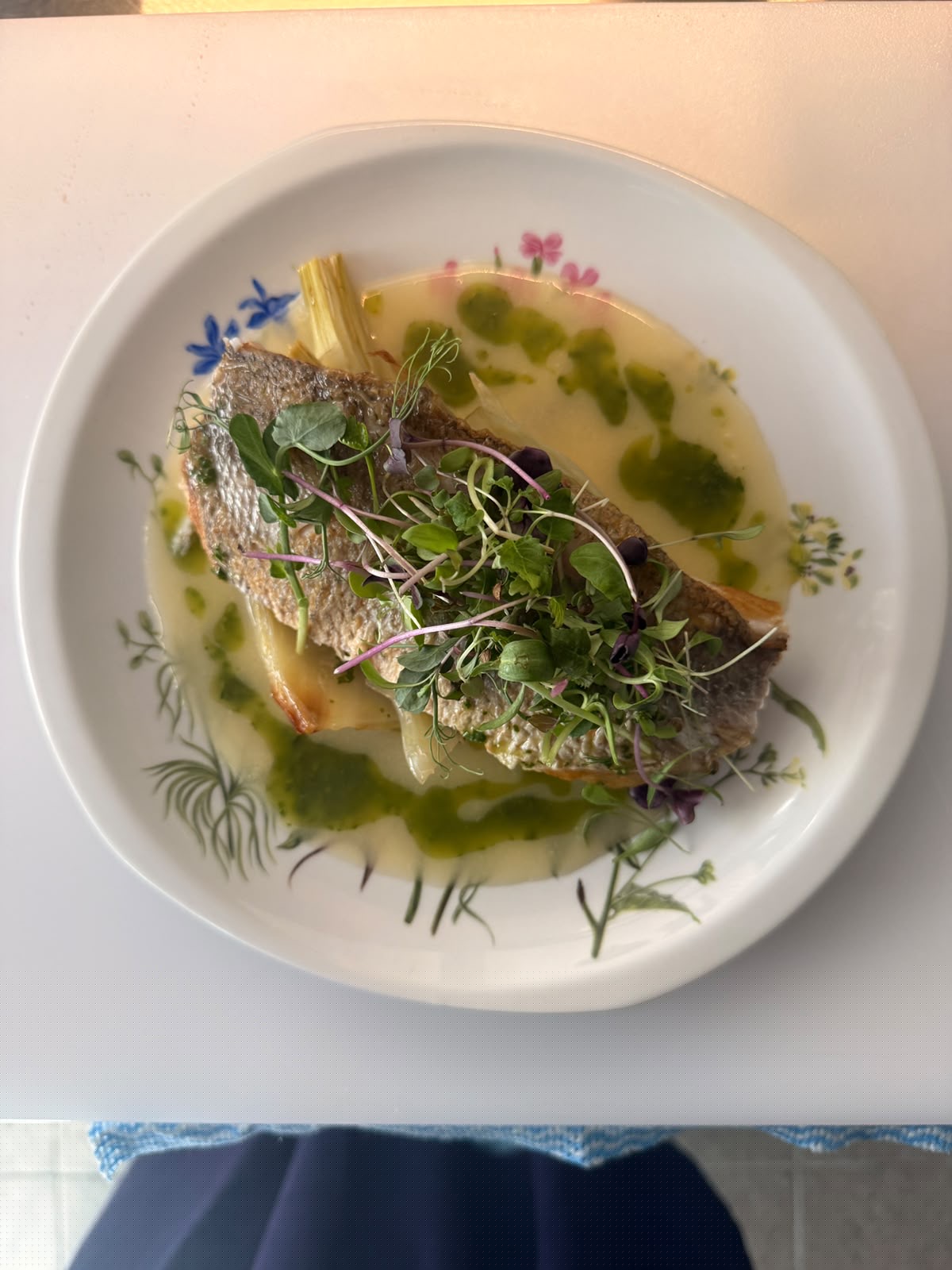 Poisson du moment, beurre blanc aux herbes